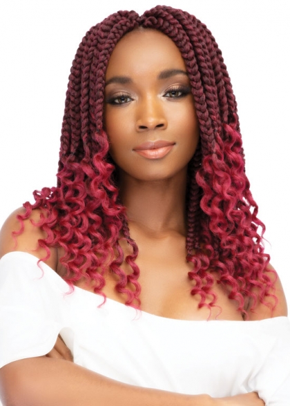BOX BRAID 12" CURLY FINISH