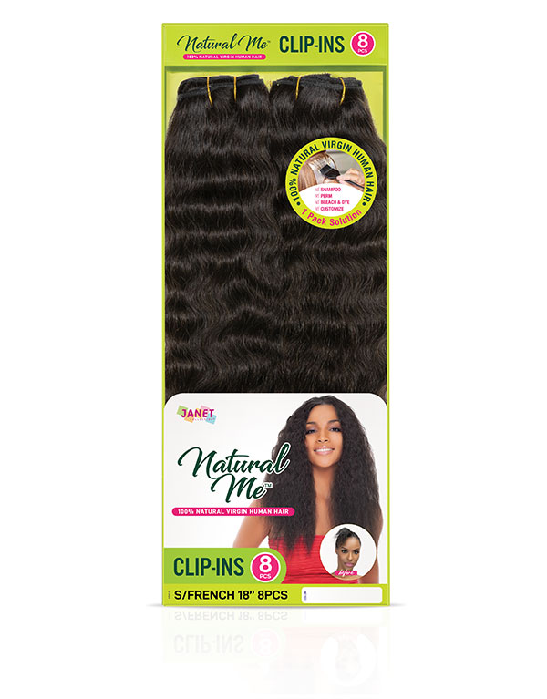 NATURAL ME S/FRENCH CLIP-INS 8PCS - Image 2