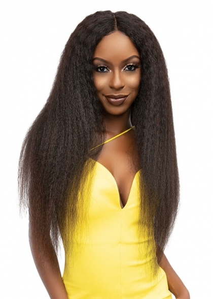 HD NATURAL DEEP PART LACE KINKY CRIMP WIG