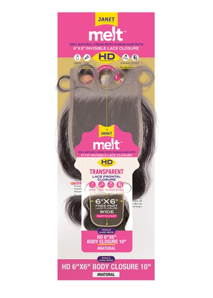 MELT™ 6X6 HD LACE CLOSURE BODY 10″