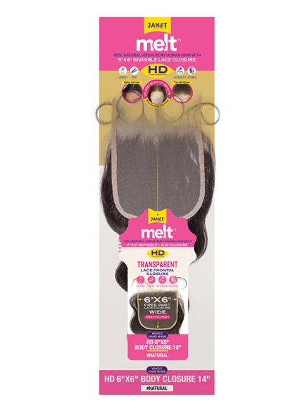 MELT™ 6X6 HD LACE CLOSURE BODY 14″