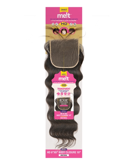 MELT™ 6X6 HD LACE CLOSURE BODY 18″