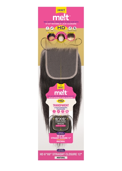 MELT™ 6X6 HD LACE CLOSURE STRAIGHT 12"