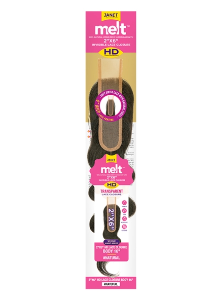 MELT™ 2X6 HD LACE CLOSURE BODY 16″