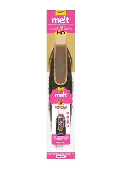 MELT™ 2X6 HD LACE CLOSURE STRAIGHT 10″