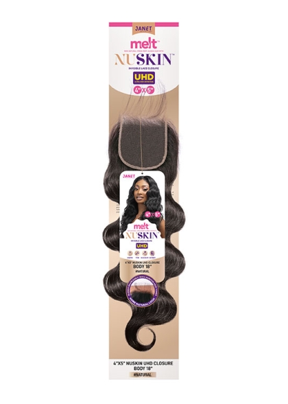 MELT 4X5 NUSKIN UHD LACE CLOSURE BODY 10" 12" 14" 16" 18″